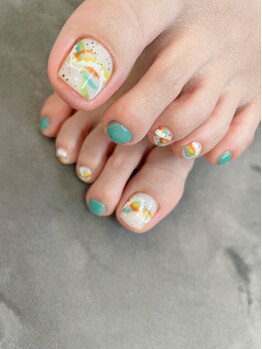 オーパス ノース(OPUS north)/お客様ネイル/古川/フットネイル