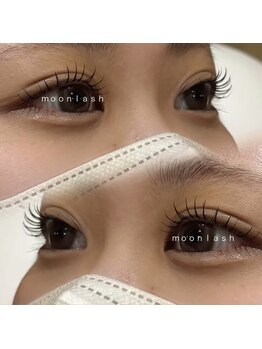 ムーンラッシュ(moon lash)の写真/束感セパレートでモテ可愛EYEをGET！モチが良い、ちゅるんとした質感がきれいな目元を叶えます