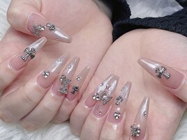 キラキラマグネットパーツネイル