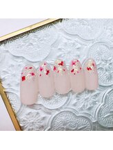 ミルネイル(Mil Nail)/フラワーグラデーション