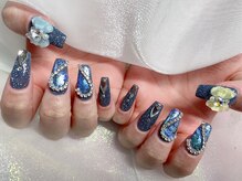 モルフォネイル(Morpho nail)/#キラキラネイル