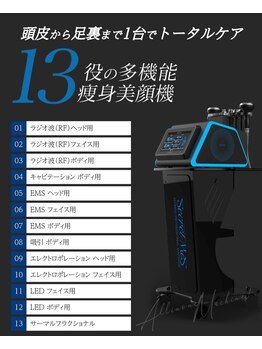 リリーミー(Lily me)/1台１３役の痩身、小顔機器