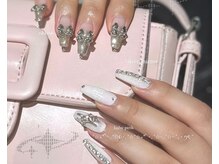 アイネイルズ 四条河原町店(I-nails)/ホワイト×シルバー