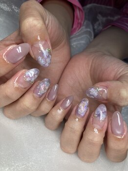 エムネイル ブランチ(Mネイル branch)/紫陽花ネイル