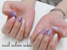 ニュアンス梅雨ネイル