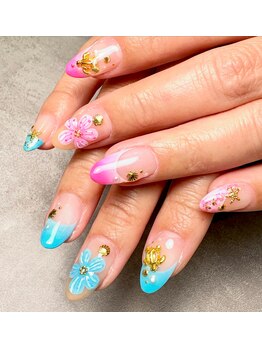 ラキネイル(LAKI Nail)/夏ネイル