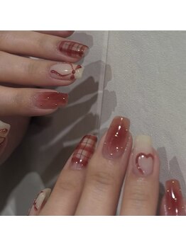 チェックネイル