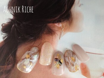 アグニークリッシェ(Agunik Riche)/【大理石ネイル】