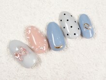 ケージュール(Kjour)/くすみパステル　リボン　ドット