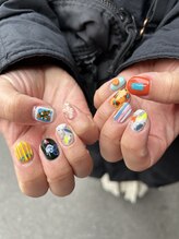 アトリエループ(atelier Loop by shiho)/shihoキャラネイル個性派ネイル