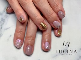 H-669ぷっくりフラワーネイル