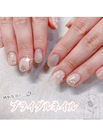 綺麗目に☆ブライダルネイル