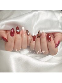 【豹柄ネイル】