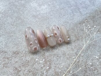 ヒョウ柄 ピンク パール