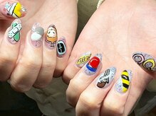 ヌル ネイル 堀江(NURU NAIL HORIE)/推し活！モチーフ手描きお任せ★