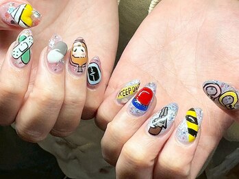 ヌル ネイル 堀江(NURU NAIL HORIE)/推し活！モチーフ手描きお任せ★