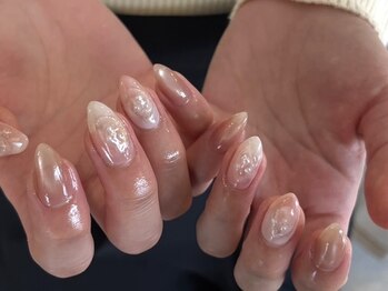 アンゲッコ 長堀橋(angecco)/桃ニュアンスネイル