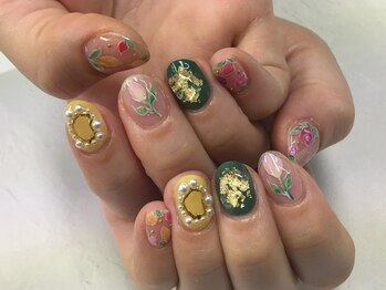 イビズ 新宿店(eviz)/イエローニュアンスネイル