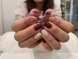 ツイード×キャメル