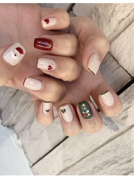 ココロネイル 半田山店(Cocolo nail)/ゆるゆるサンタさん