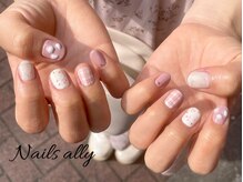 ネイルズアリー 立川店(Nails ally)/チェリー×さくらんぼ×チェック