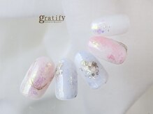 グラティフィー 梅田店(gratify)/淡色シェルネイル