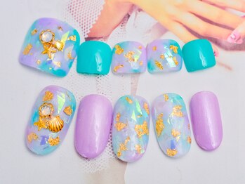 ネイルヴィーナス(NailVenus)/ハンド＆フットお揃いアート♪