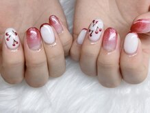 ネイルキュート アンド クールラッシュ 亀有店(nailcute & CoolLash)/さくらんぼネイル♪