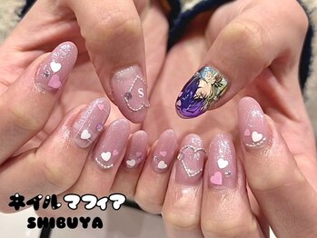 ネイルマフィア 渋谷(NAIL MAFIA)/推しネイル/ワンホンネイル
