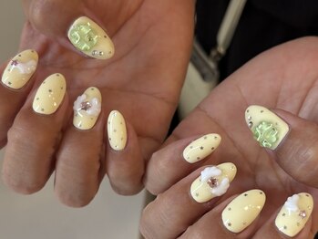 ランド ネイル 博多(LAND)/星ドット☆★☆by Riru