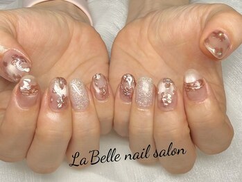 ラベル(La'Belle)の写真/【Hand★（自爪）持ち込みデザインコース】技術力の高さが自慢!ラメグラ/オーロラ/マグネット/ミラーネイル