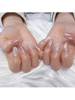 サロンココ(salon coco)の写真/短い爪も理想のロングネイルに＊韓国ワンホン長さ出しが得意なサロン〈長さ出し/長さだし/パラジェル〉