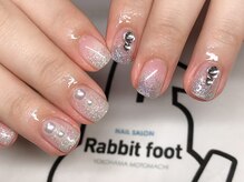 ネイルサロン ラビットフット(Rabbit foot)/ちぐはぐラメグラ4000円