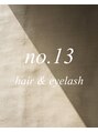 ナンバー13 アイラッシュ(no.13 eyelash)/"マンツーマン施術"で相談しやすい◎