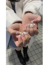 Mネイルアンドカフェ シェレステ/チークネイル