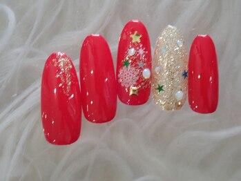 フェリーチェ(nail salon&school felice)/クリスマスデザイン¥8400