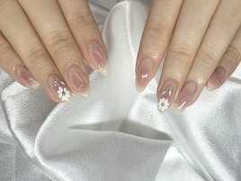 お花チークネイル
