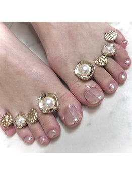 ベベ(baebae)の写真/【JR塚本駅徒歩2分】オフィスネイルや指先を美しく魅せる大人なデザインは《baebae》へ*