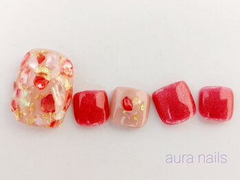 アウラネイルズ(aura nails)/●フットジェル　￥９，９００