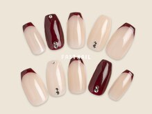 FAST NAIL 春日部店【パラジェル/ジェルネイル専門/定額/マグネット/フットネイル】/フレンチ/パーツ【12383】