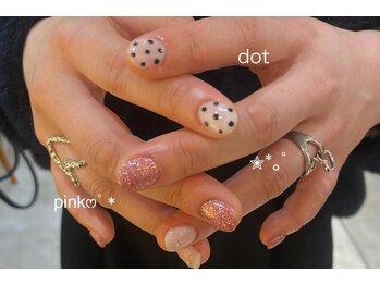 アングゥ イオンモール仙台上杉(ungu)/ラメ&ドットネイル☆