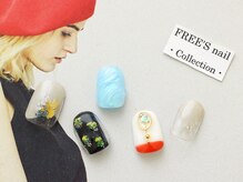 フリーズネイル 三宮店(FREE'S nail)/押し花ニュアンスネイル