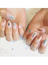 アリュール アンド エテルノ 小山店(Allure & ETERNO)/クリア×カジュアルネイル