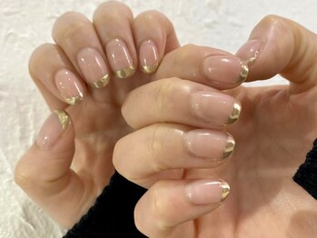 ビーナスベルト シブヤ(VENUS BELT SHIBUYA)/ゴールドフレンチネイル