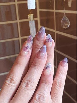 トップノッチネイルズ(TOP NOTCH NAILS)/梅雨ネイル 紫陽花