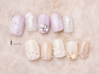 アイネイルズ 町田店(I nails)の写真/【ラグジュアリーブライダルCollection10480円】特別な日のネイルはI-nails町田店の技術力で美しい指先へ♪