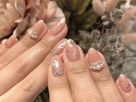 ワンホン/ビジューネイル/ミラー