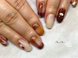 バレンタインネイル