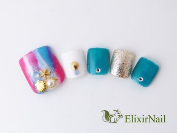 エリクサーネイル 池袋(Elixir Nail)/フット やり放題/クーポン使用