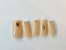 アイネイルズ 梅田店(I nails)/ちゅるんカラーシルバー星